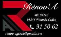 Rénov'A - Gros œuvre - Rénovation - Revêtement Sols / Murs - iBat.nc